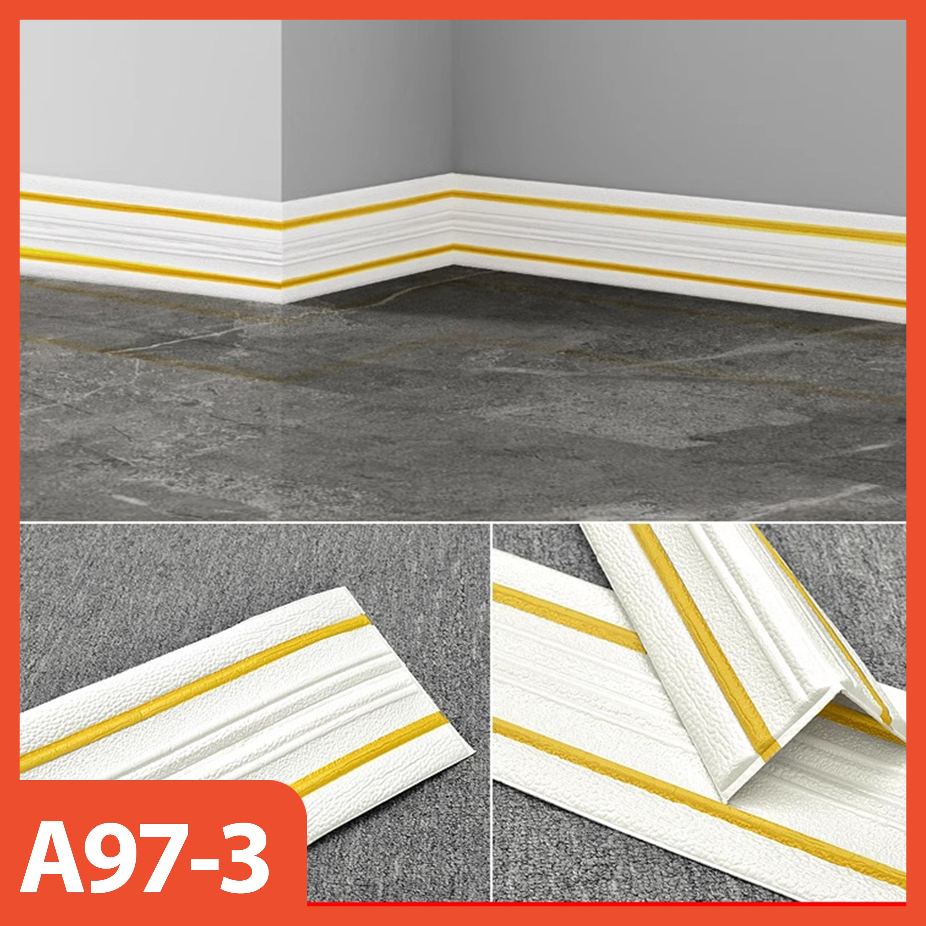 sTICKER DINDING LIST 3D | LIST FOAM DINDING TEBAL 0,5CM WALLPAPER LIST FOAM DENGAN UKURAN 14 X 230 CM