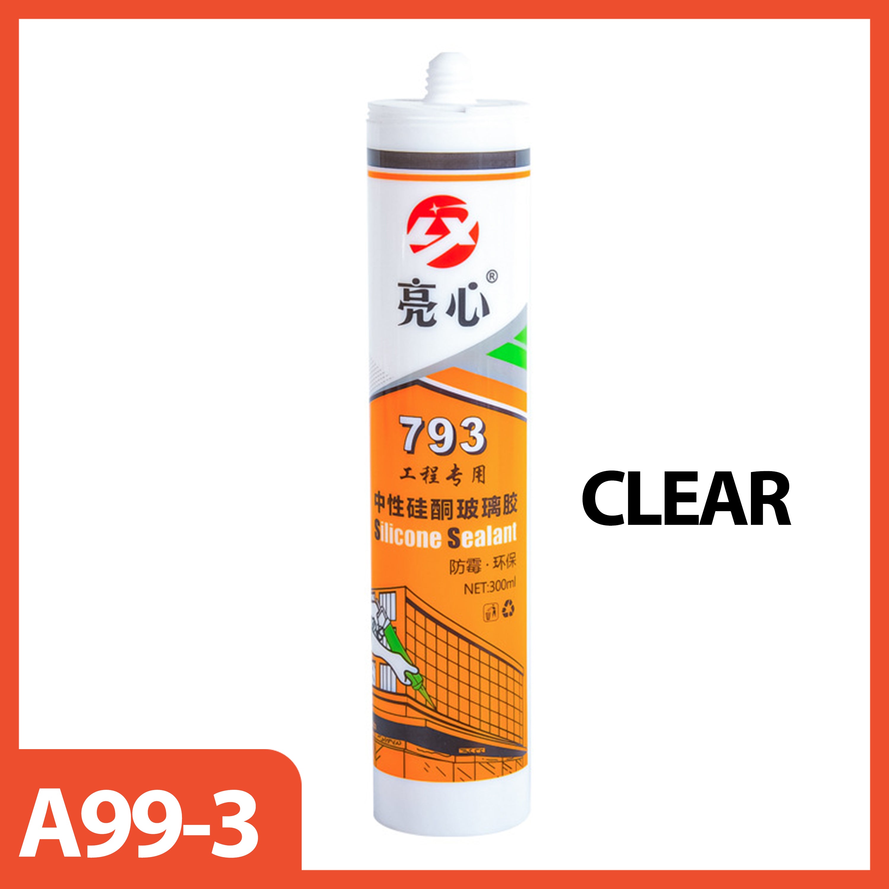 Lem Silikon Silicone Sealant Lem Kaca Silen Untuk Wallpaper Aluminium Kayu Logam PVC