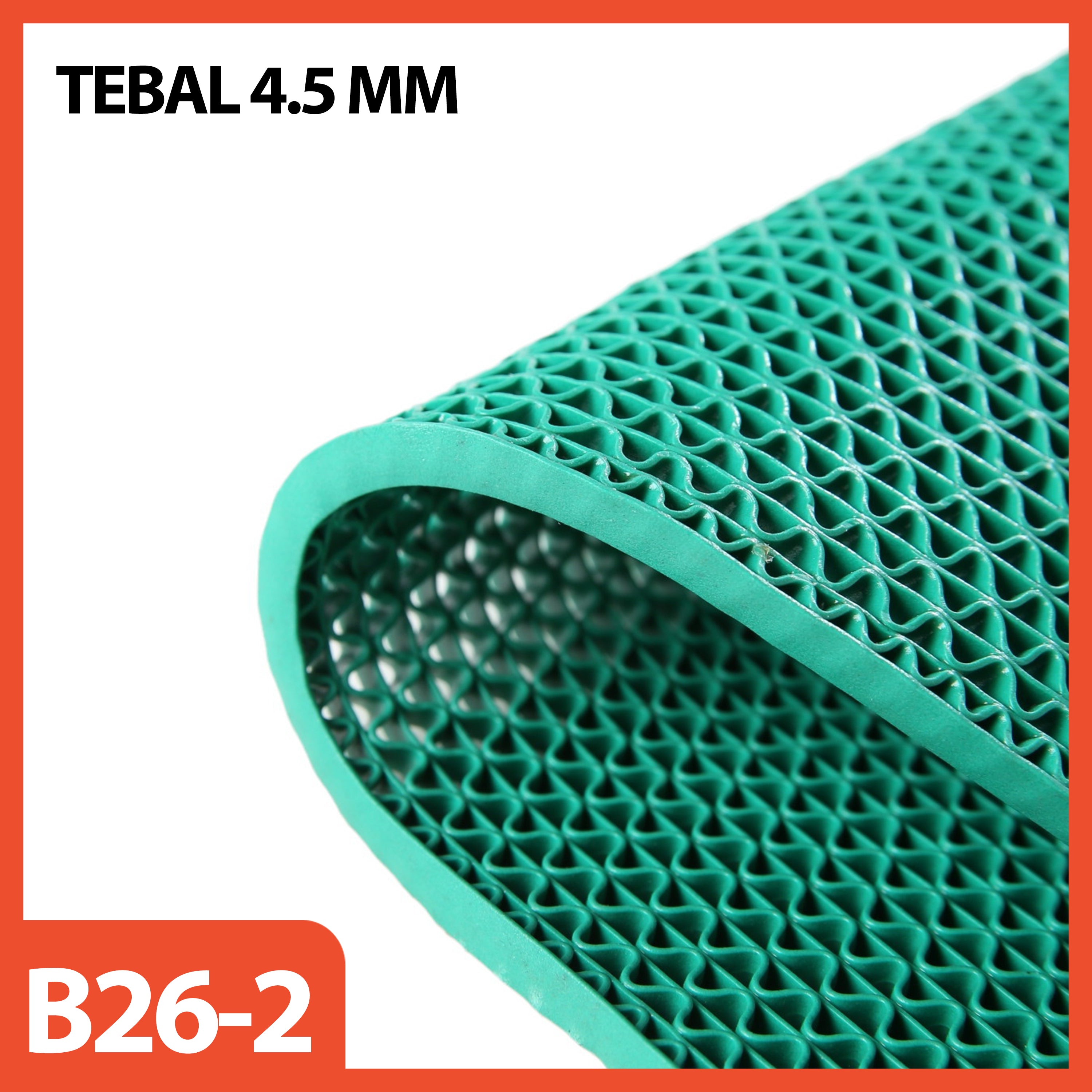 HOPTECH - Anti-Slip PVC Carpet Mat with Mesh 120*50 CM