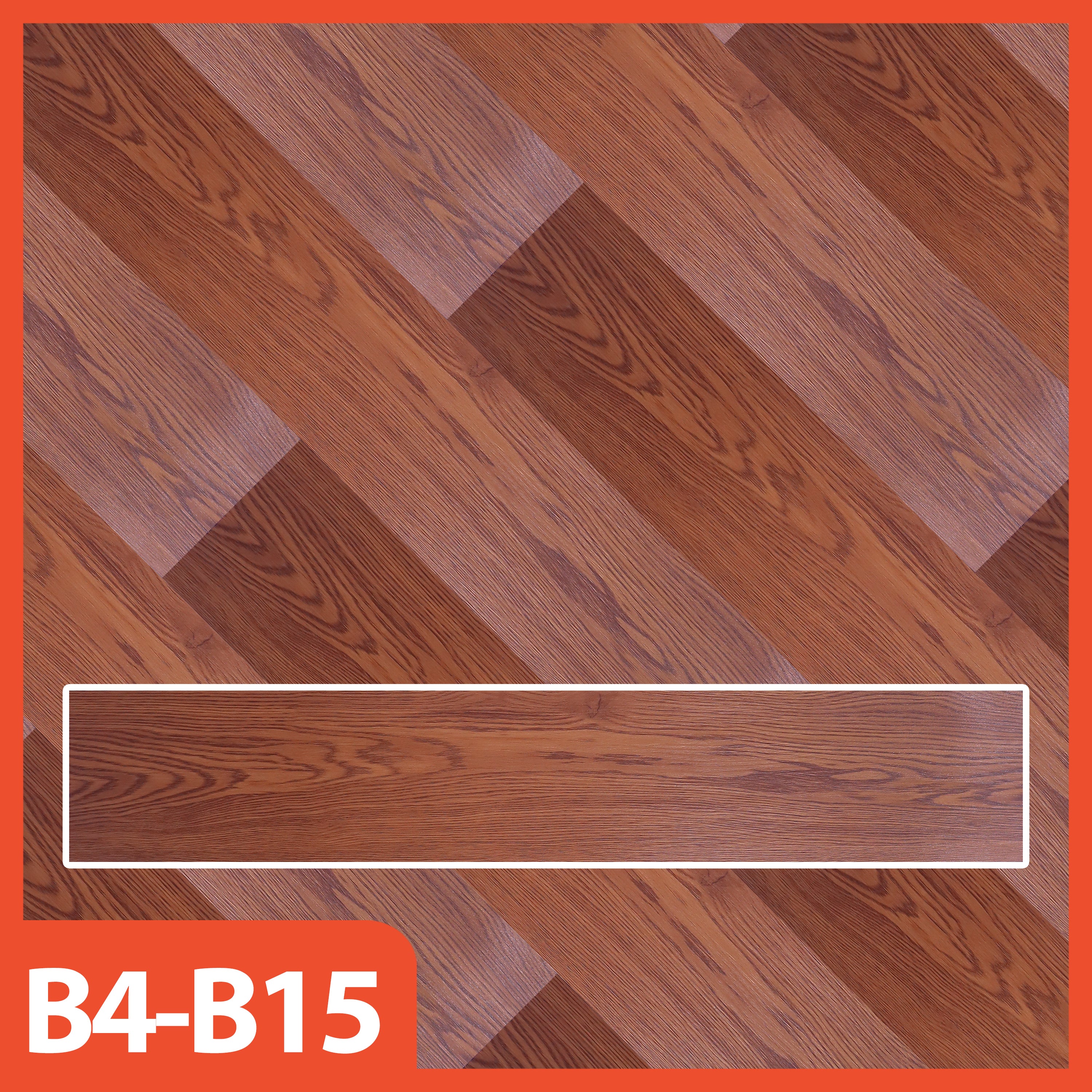 Hoptech - Wallpaper Vinyl Lantai ukuran 91.5 x 15.2 CM PERLEMBAR Self Adhesive TEBAL 1.2MM Lem
