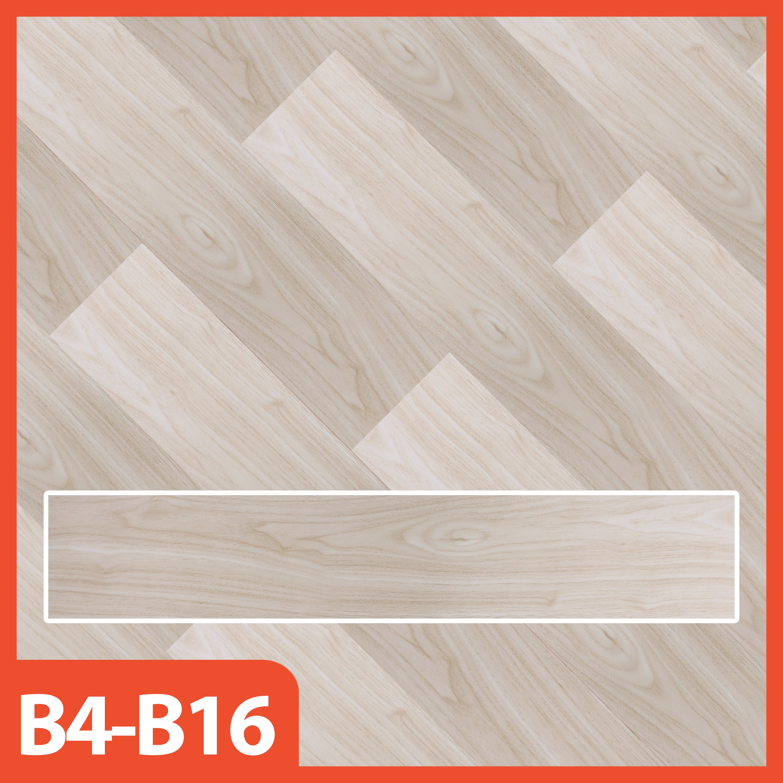 Hoptech - Wallpaper Vinyl Lantai ukuran 91.5 x 15.2 CM PERLEMBAR Self Adhesive TEBAL 1.2MM Lem