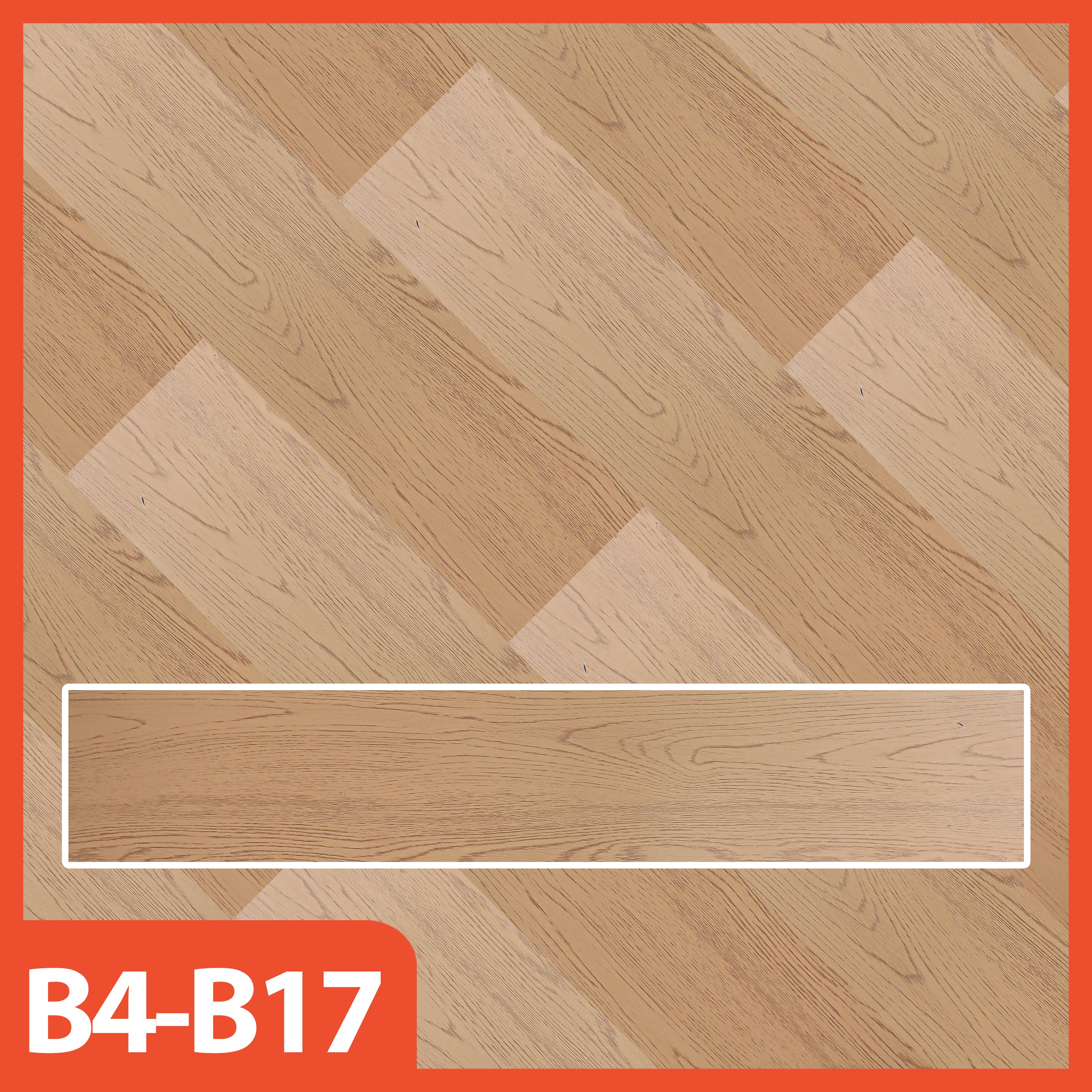 Hoptech - Wallpaper Vinyl Lantai ukuran 91.5 x 15.2 CM PERLEMBAR Self Adhesive TEBAL 1.2MM Lem