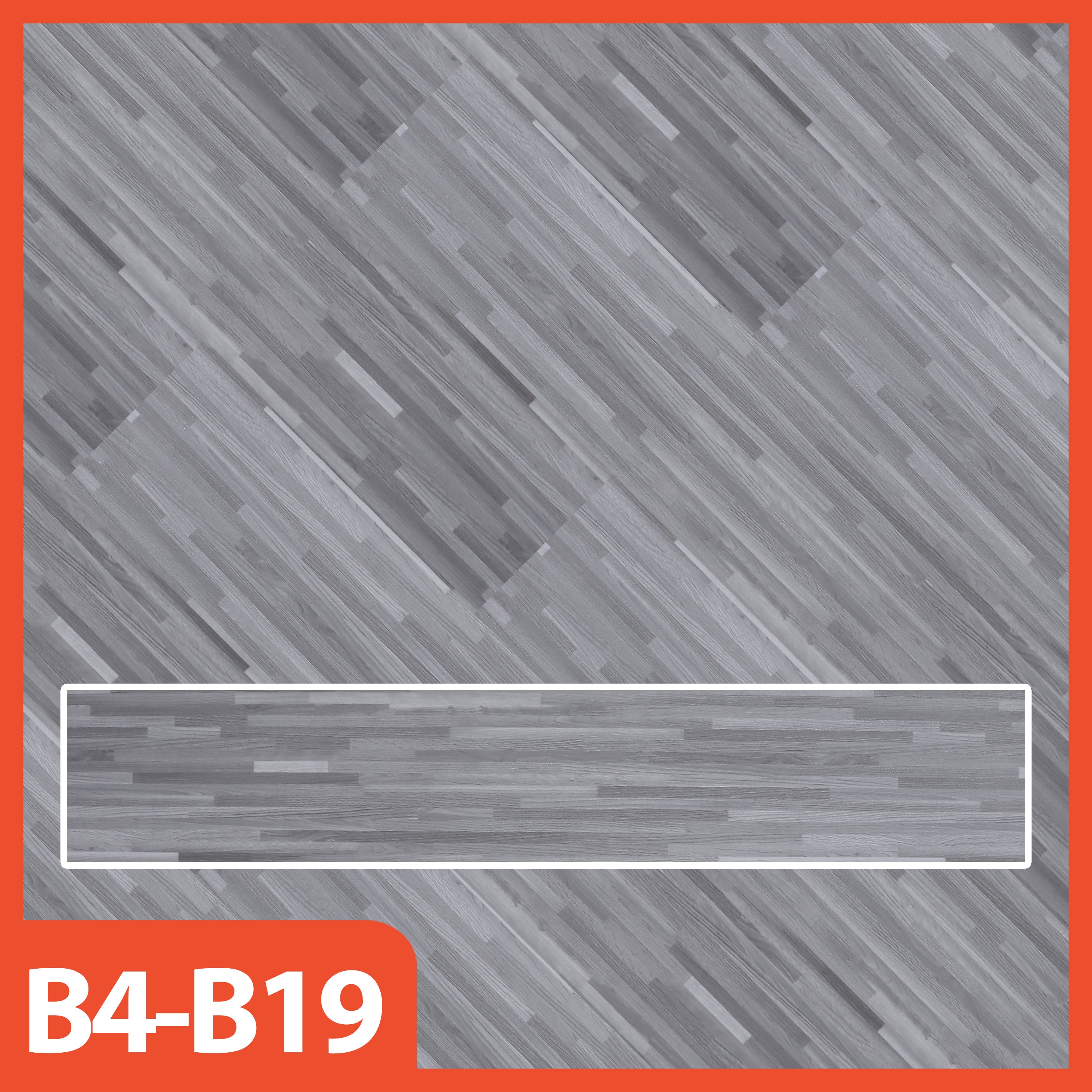 Hoptech - Wallpaper Vinyl Lantai ukuran 91.5 x 15.2 CM PERLEMBAR Self Adhesive TEBAL 1.2MM Lem