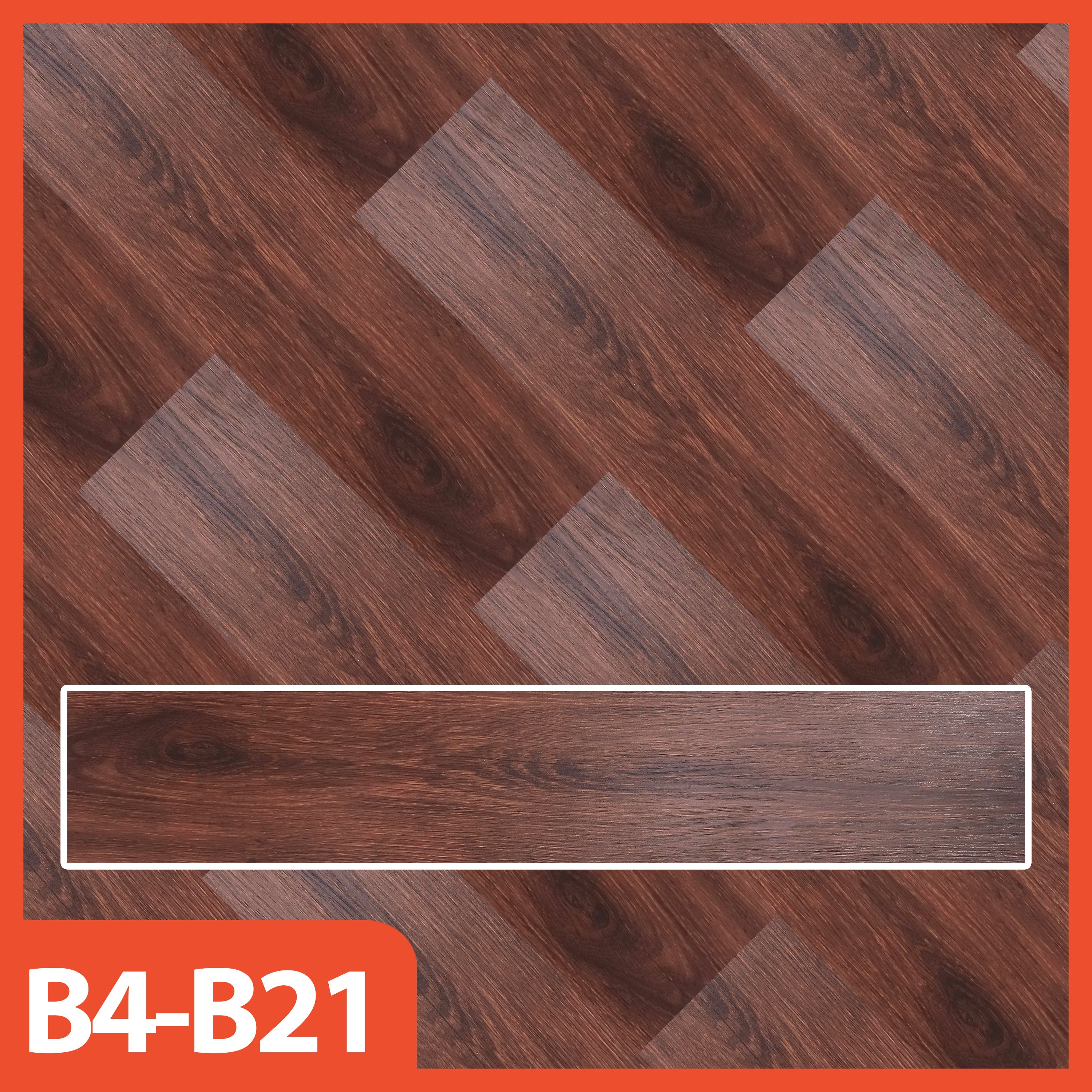 Hoptech - Wallpaper Vinyl Lantai ukuran 91.5 x 15.2 CM PERLEMBAR Self Adhesive TEBAL 1.2MM Lem