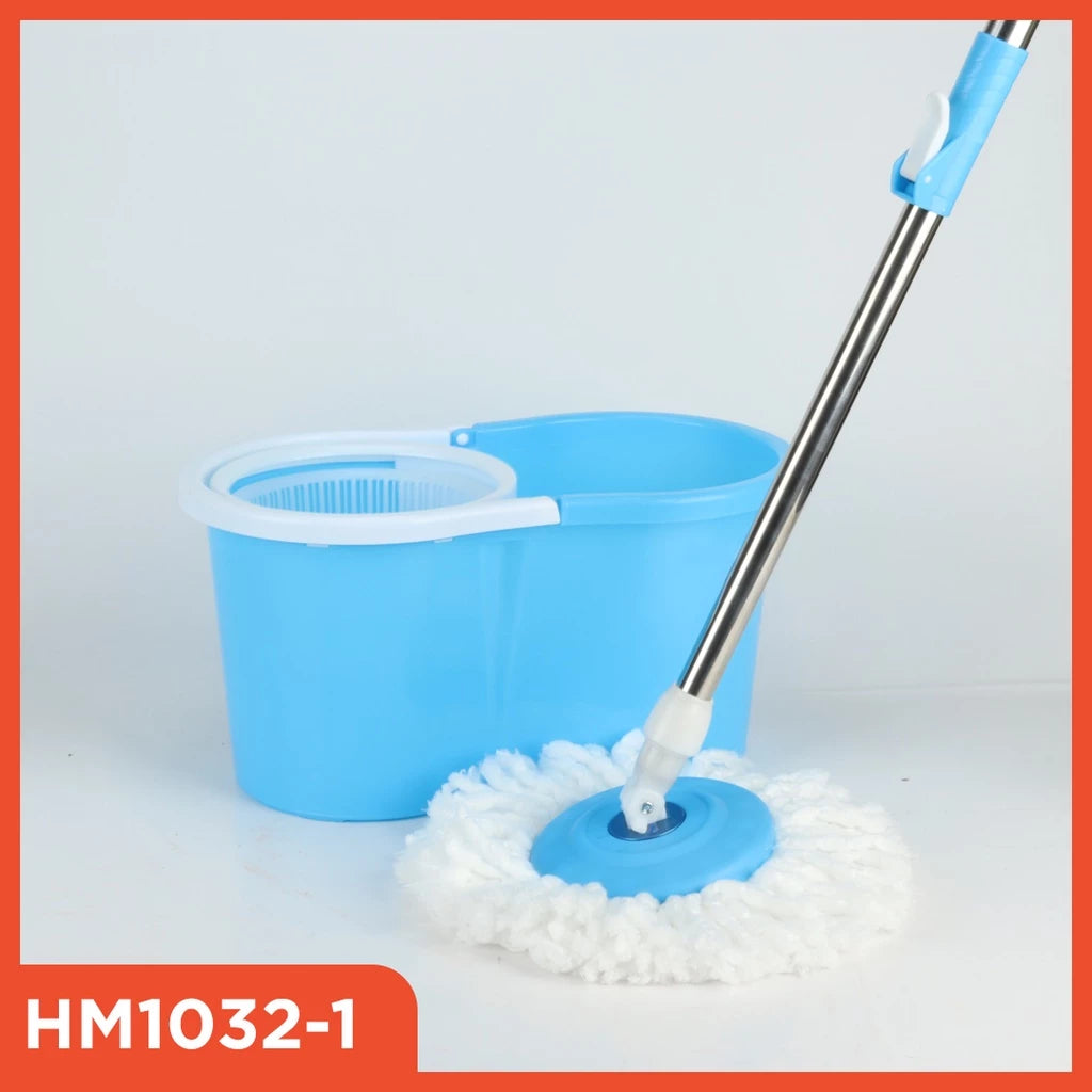 Hoptech - ALAT PEL LANTAI MOP DENGAN ROL PRAKTIS KAIN PEL PUTAR SPIN MOP 6L BUCKET ULTRA MOP