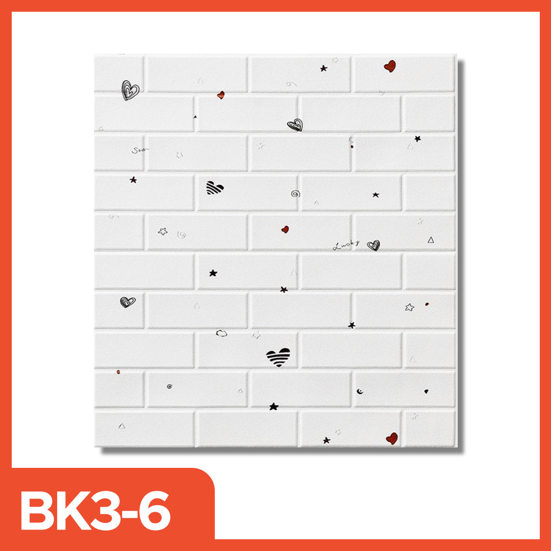 Wallpaper 3D Foam motif Anak 70x77 CM 3D Timbul Dekorasi Dinding Self Adhevice kertas stiker