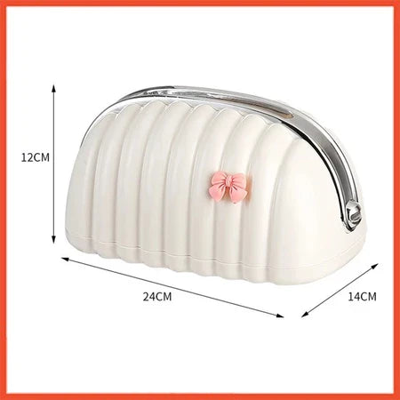 Mini Pouch Tempat Tisu Kerang Estetik | Kotak Tisu Minimalis Stylish Lucu & Aesthetic D82