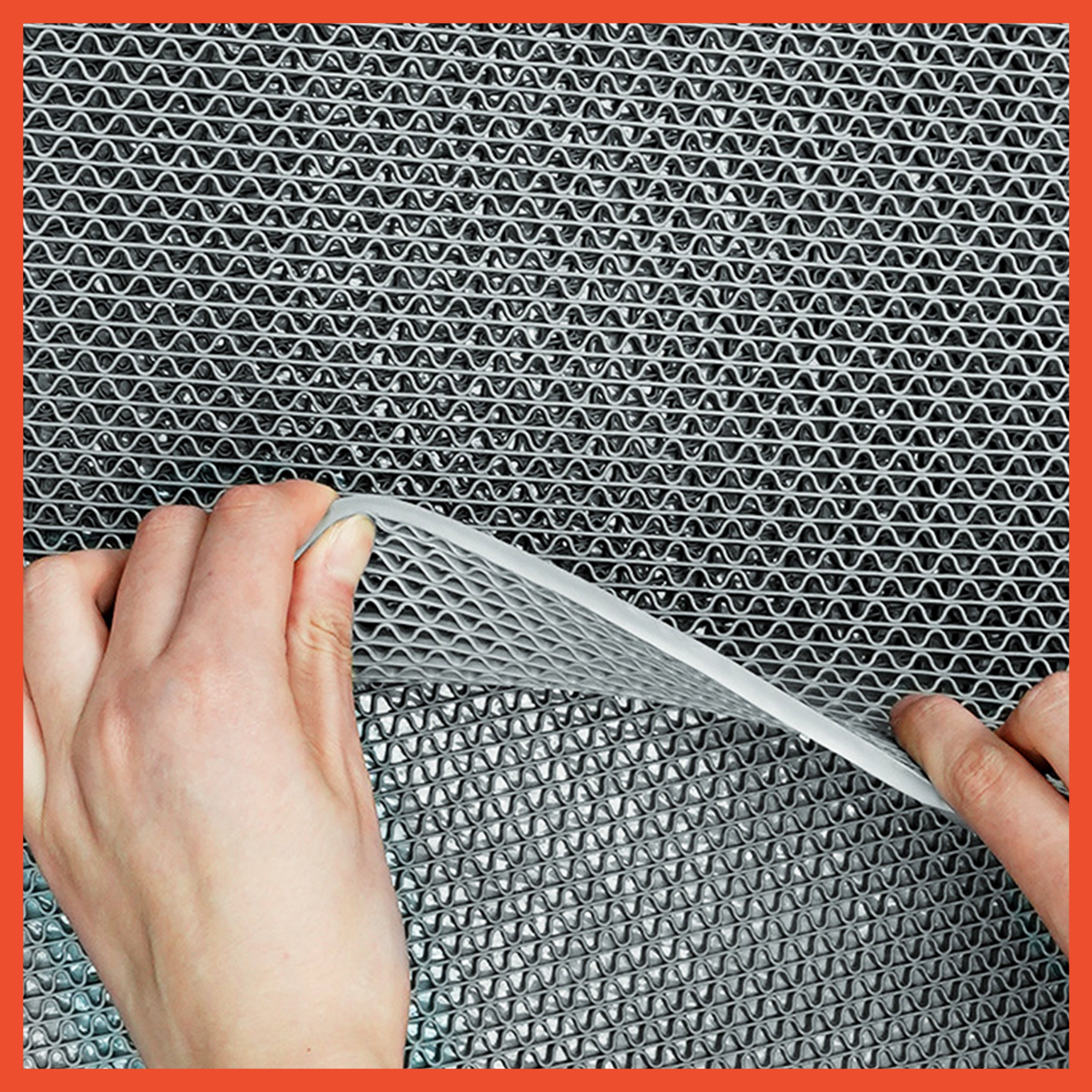 HOPTECH - Anti-Slip PVC Carpet Mat with Mesh 120*50 CM