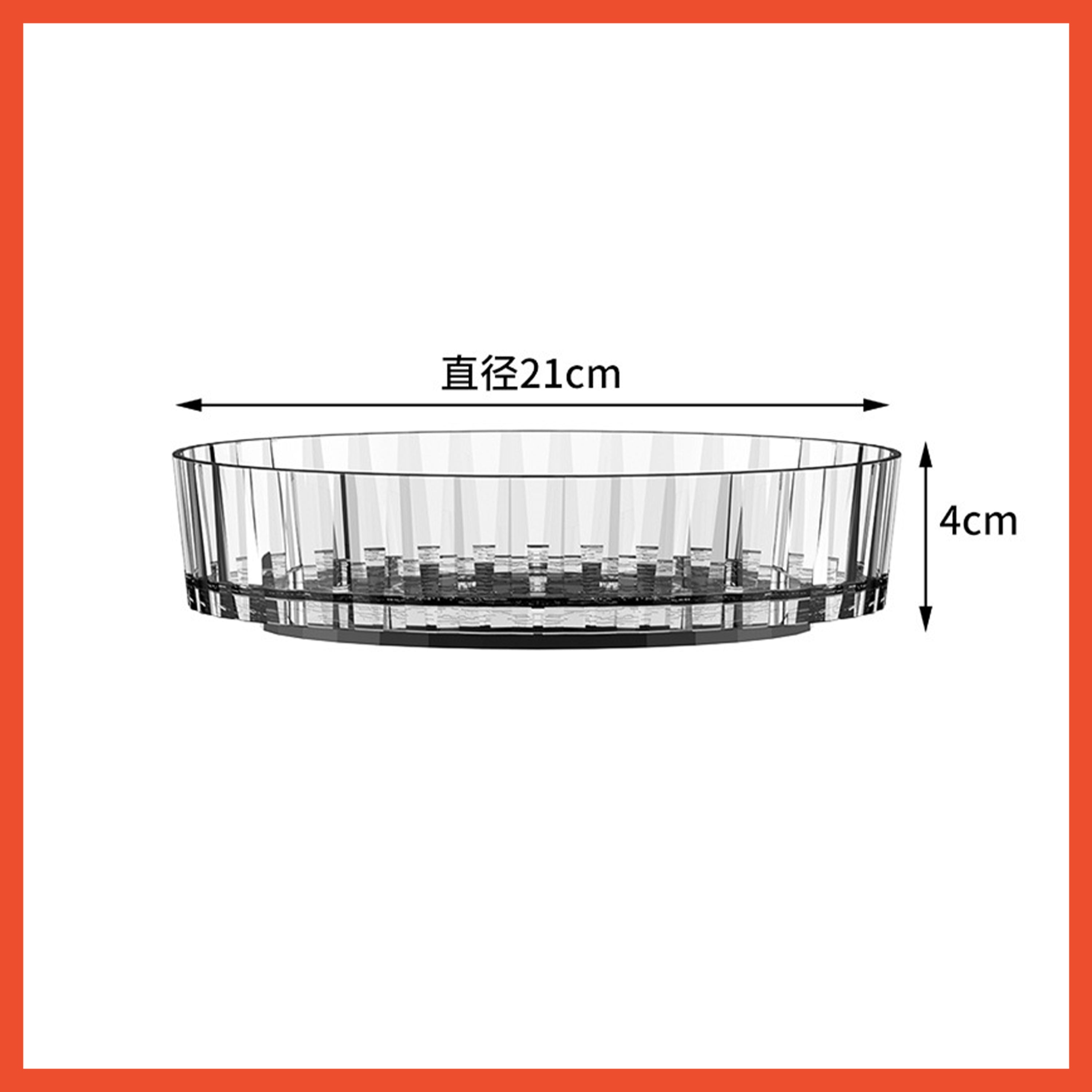Hoptech - Rak Buah / Snack Putar / Rak Bumbu Putar Transparan / Kitchen Rack Organizer/Rak Serbaguna