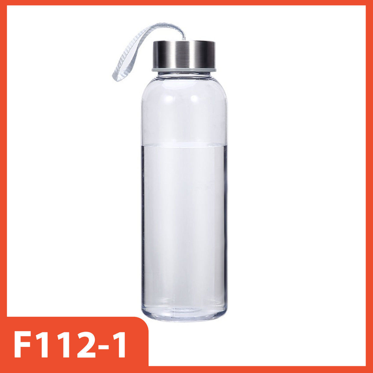 HOPTECH - 500ml Simple Drinking Water Bottle Student Sports Water Bottle Fitness Anti-Fall Plastic Large Capacity High Temperature Resistant