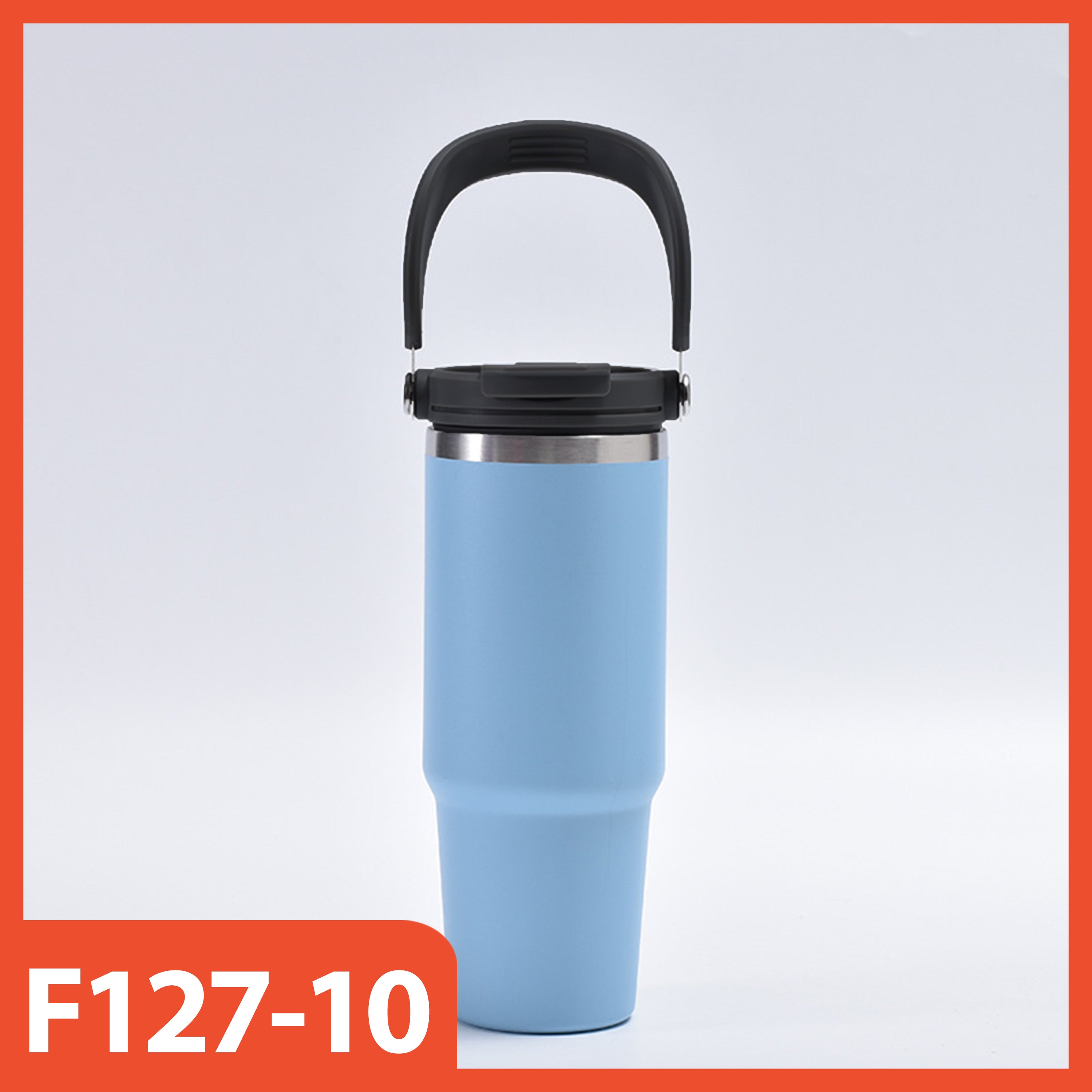 HOPTECH - ORIGINAL 2in1 Tumbler Handle / Portable Drinking Bottle Tea Coffee Fitness Stainless Steel Vacuum Insulated Thermos / Tea Coffee Car Cup