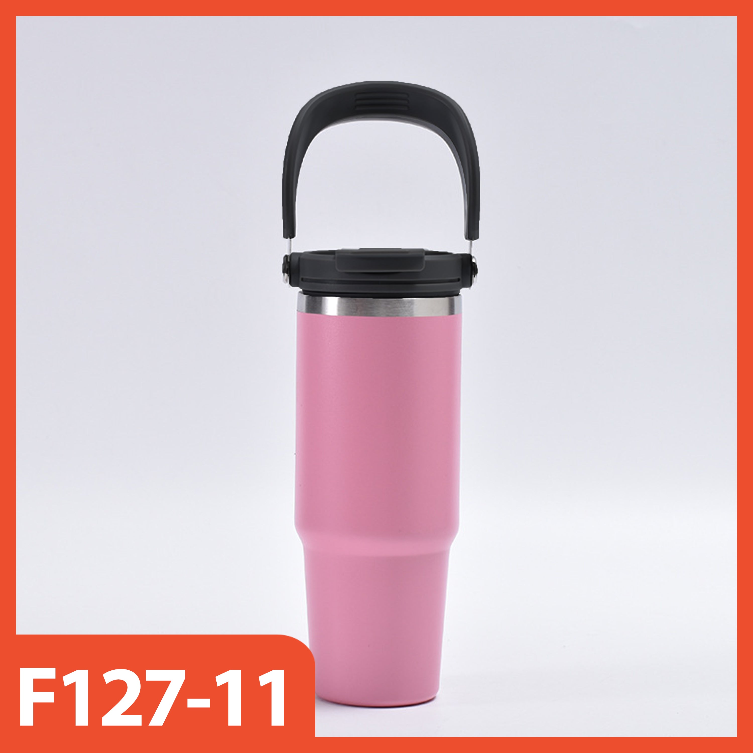 HOPTECH - ORIGINAL 2in1 Tumbler Handle / Portable Drinking Bottle Tea Coffee Fitness Stainless Steel Vacuum Insulated Thermos / Tea Coffee Car Cup