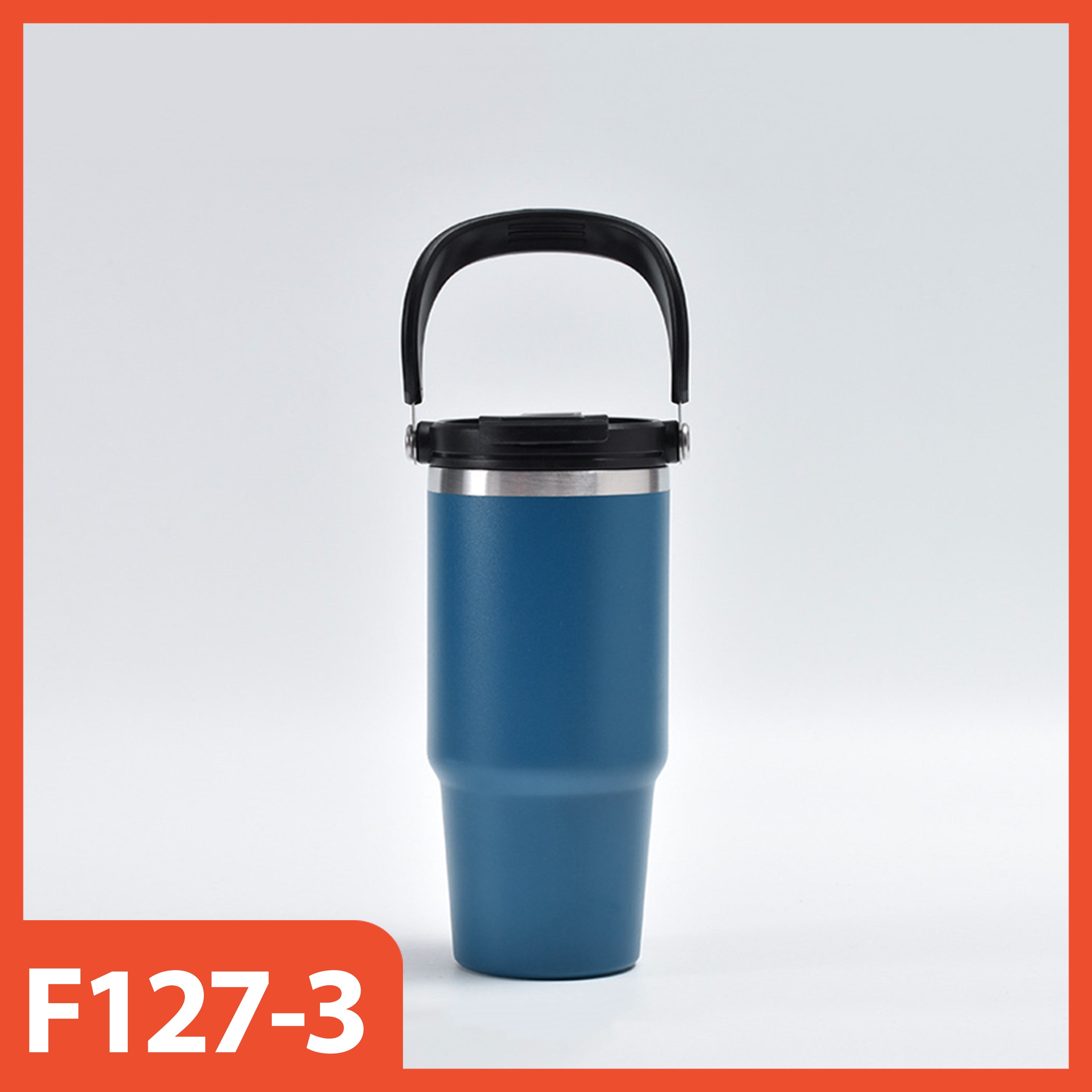 HOPTECH - ORIGINAL 2in1 Tumbler Handle / Portable Drinking Bottle Tea Coffee Fitness Stainless Steel Vacuum Insulated Thermos / Tea Coffee Car Cup