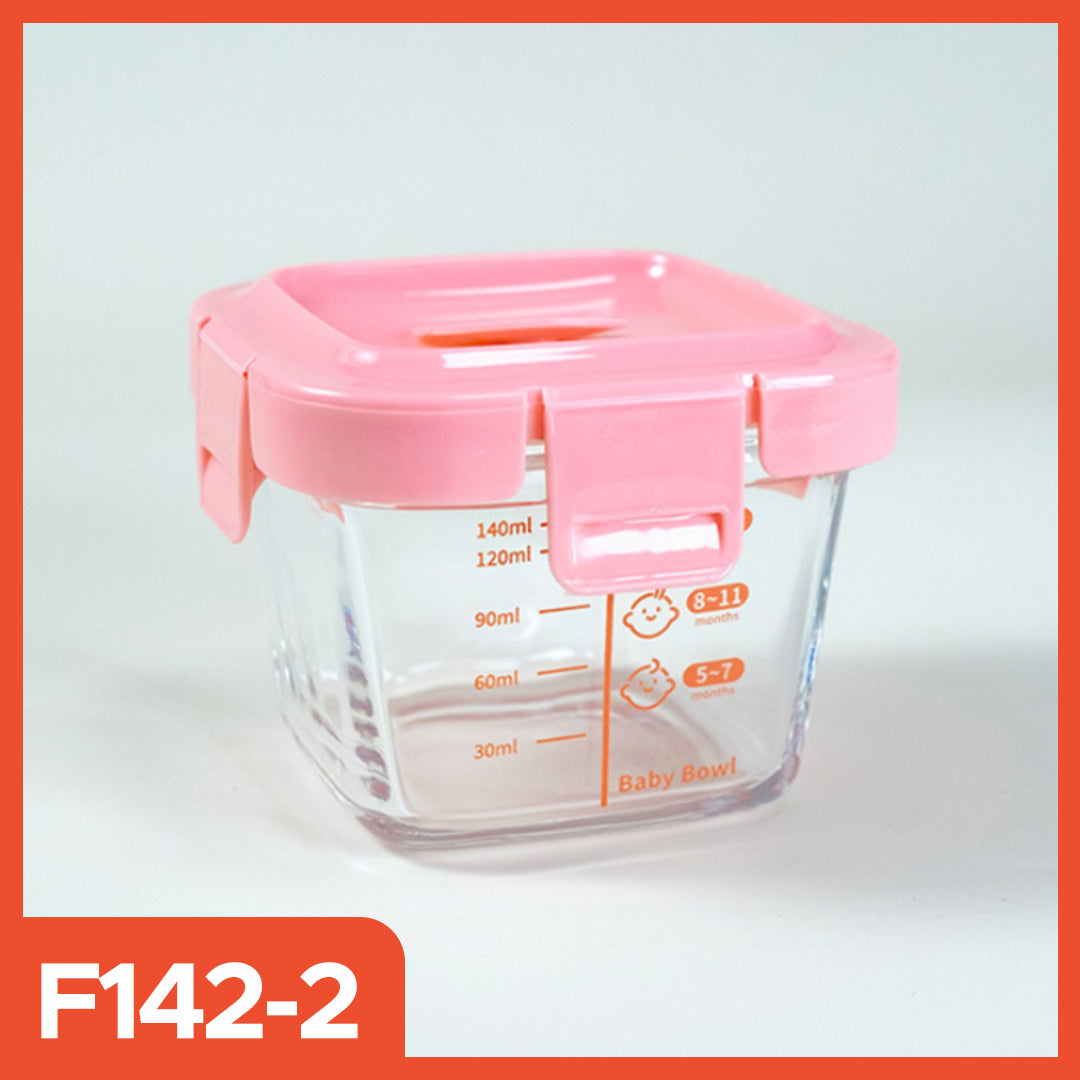 Hoptech - Glass MPASI Container, Glass MPASI Container, MPASI Storage, Glass Baby Food Container