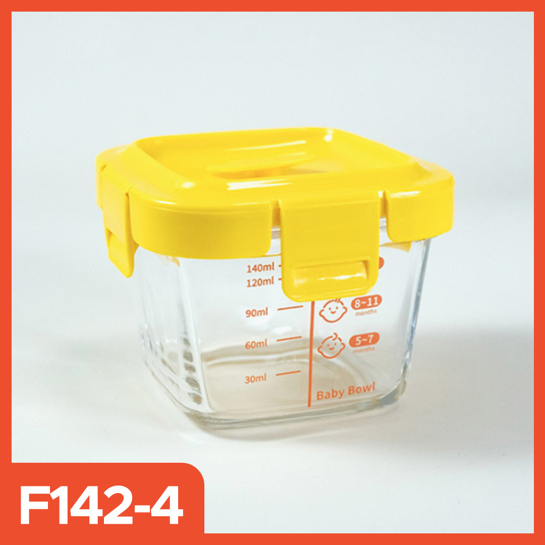 Hoptech - Glass MPASI Container, Glass MPASI Container, MPASI Storage, Glass Baby Food Container