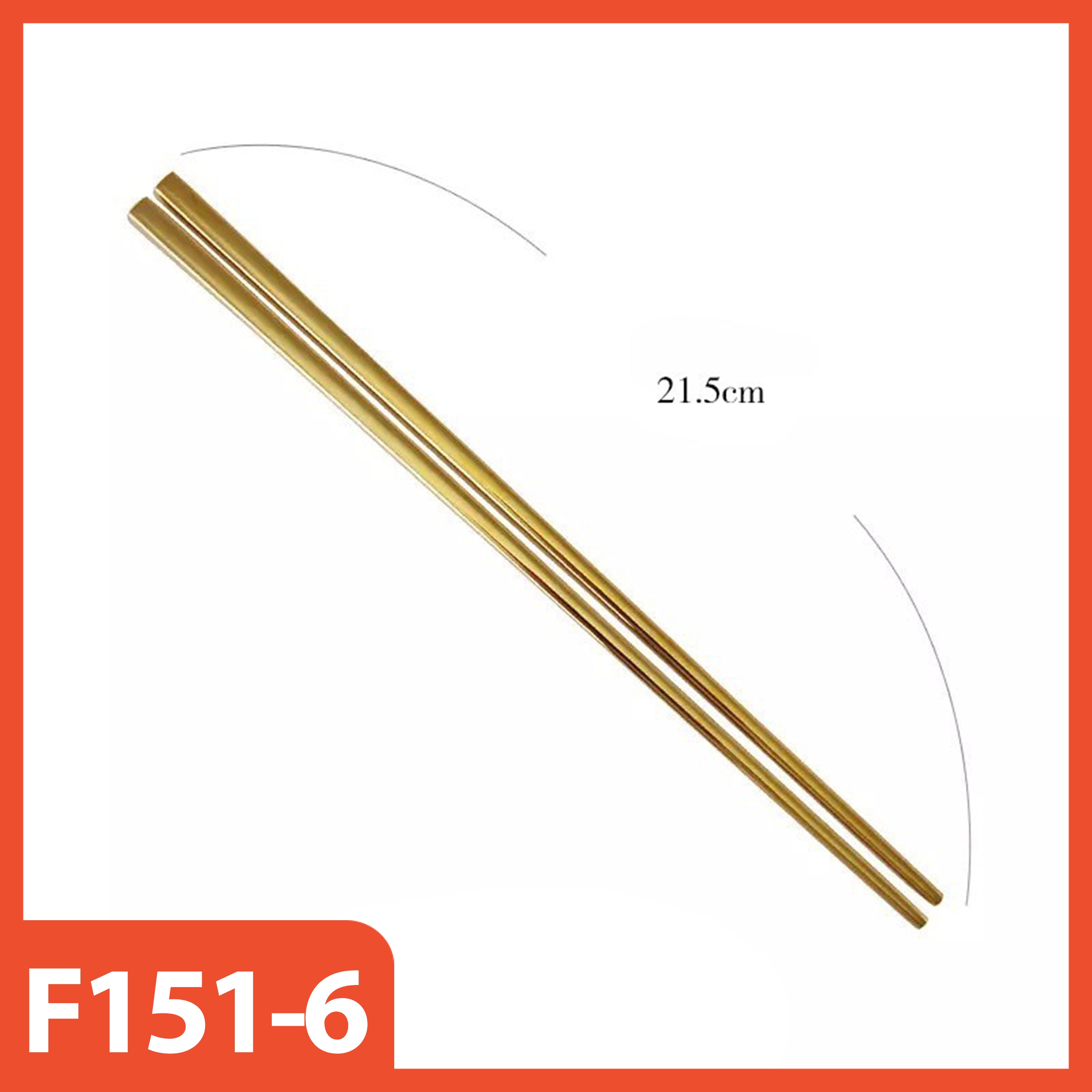 Gold metal rod with measurement label on a white background