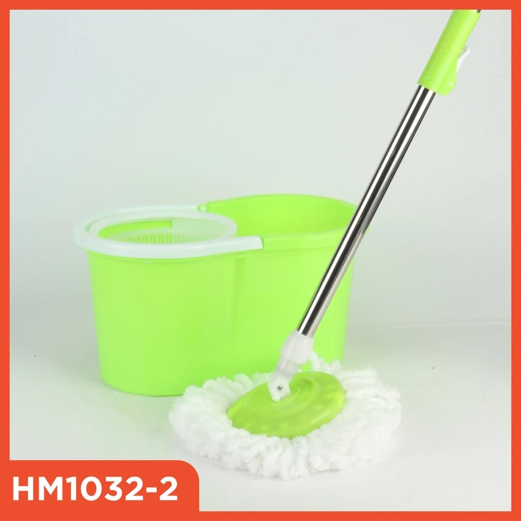 Hoptech - ALAT PEL LANTAI MOP DENGAN ROL PRAKTIS KAIN PEL PUTAR SPIN MOP 6L BUCKET ULTRA MOP