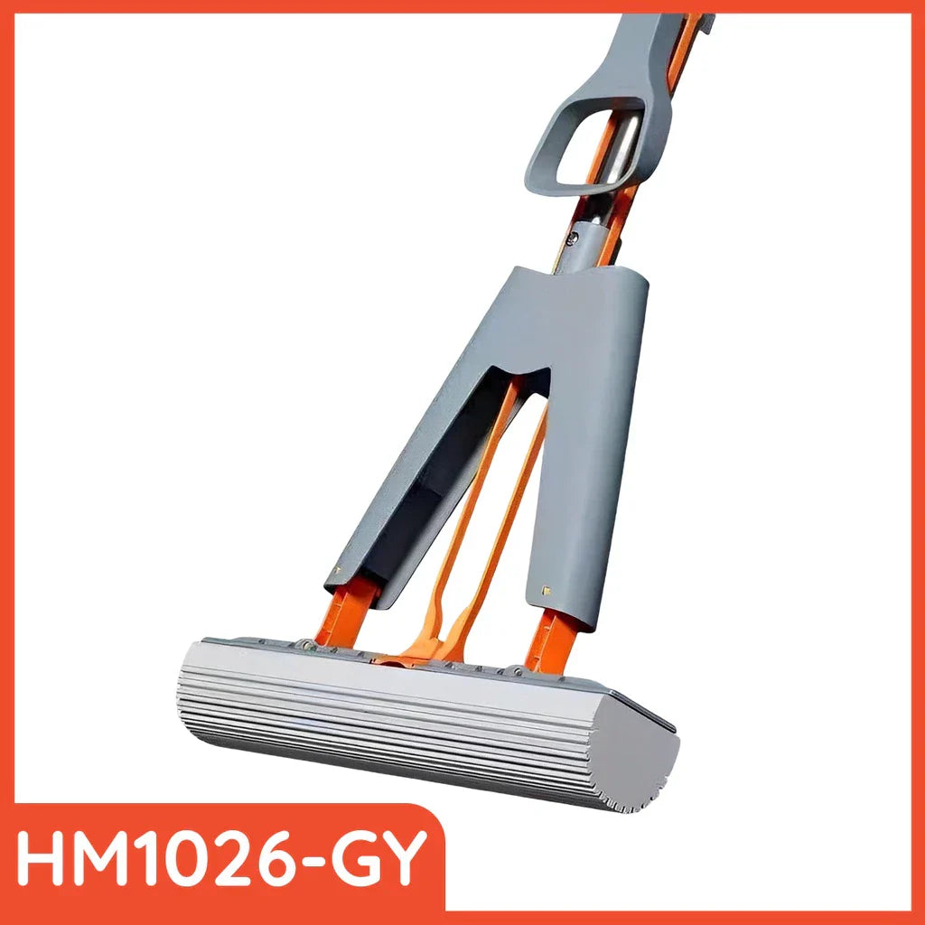 Hoptech - Pel Lantai Spons Lipat Otomatis | Sponge Mop Jumbo 29cm Menyerap Air Maksimal & Praktis