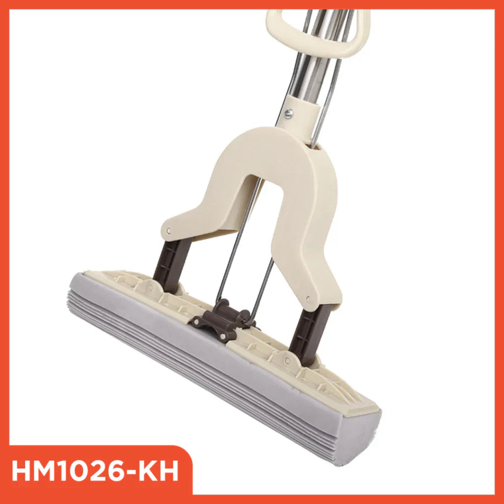 Hoptech - Pel Lantai Spons Lipat Otomatis | Sponge Mop Jumbo 29cm Menyerap Air Maksimal & Praktis