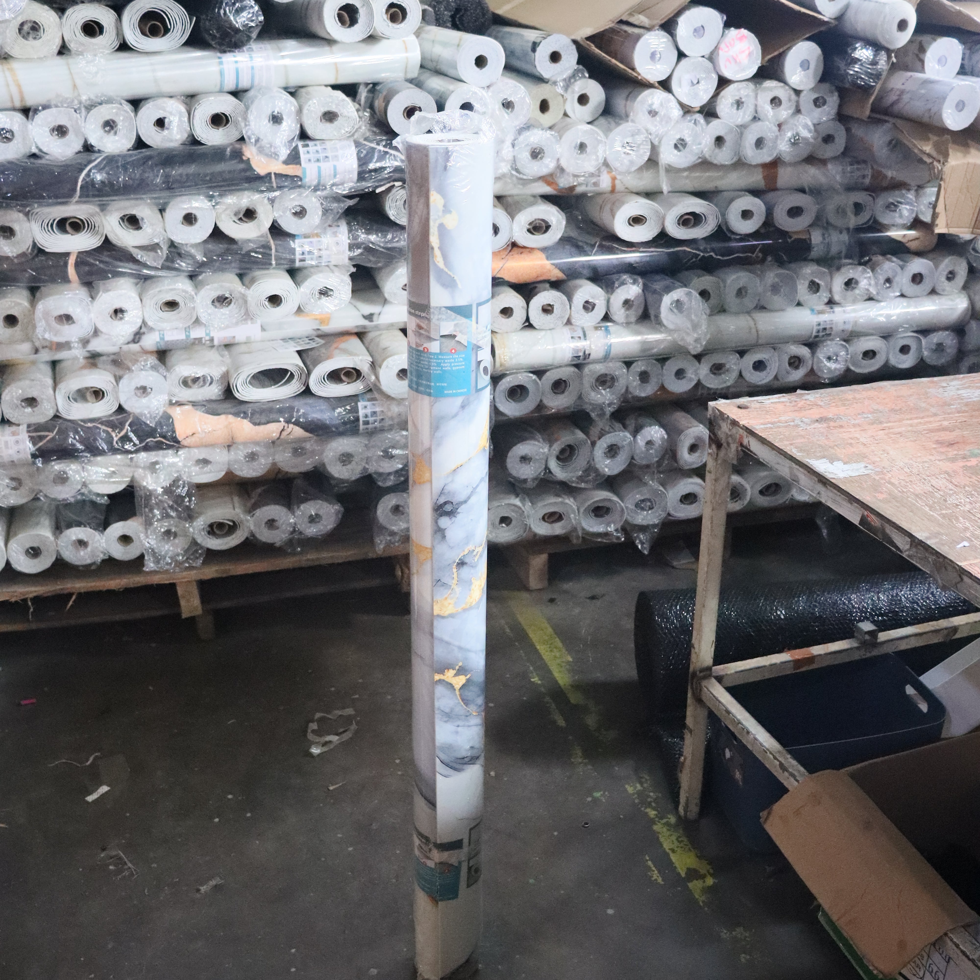 Hoptech - Wallpaper Dinding Motif Marble Roll 120 x 280cm Sticker Kamar Dekorasi PET Panjang 2.8 Meter A58