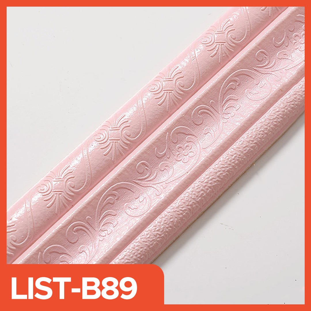 3D Wall List 2.3 Meters Long, 8 CM Wide and 5CM Wallpaper Roll for Border