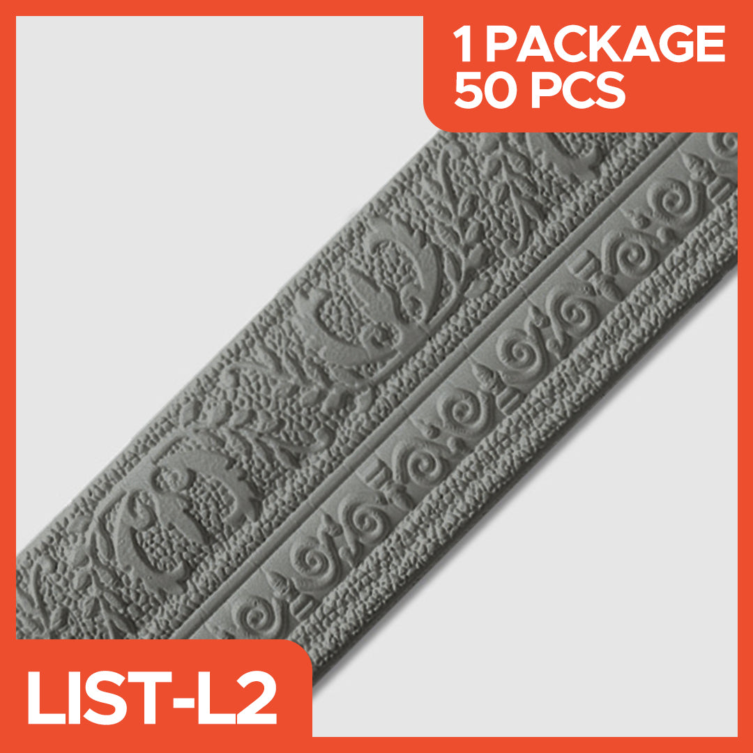 3D Wall List 2.3 Meters Long, 8 CM Wide and 5CM Wallpaper Roll for Border