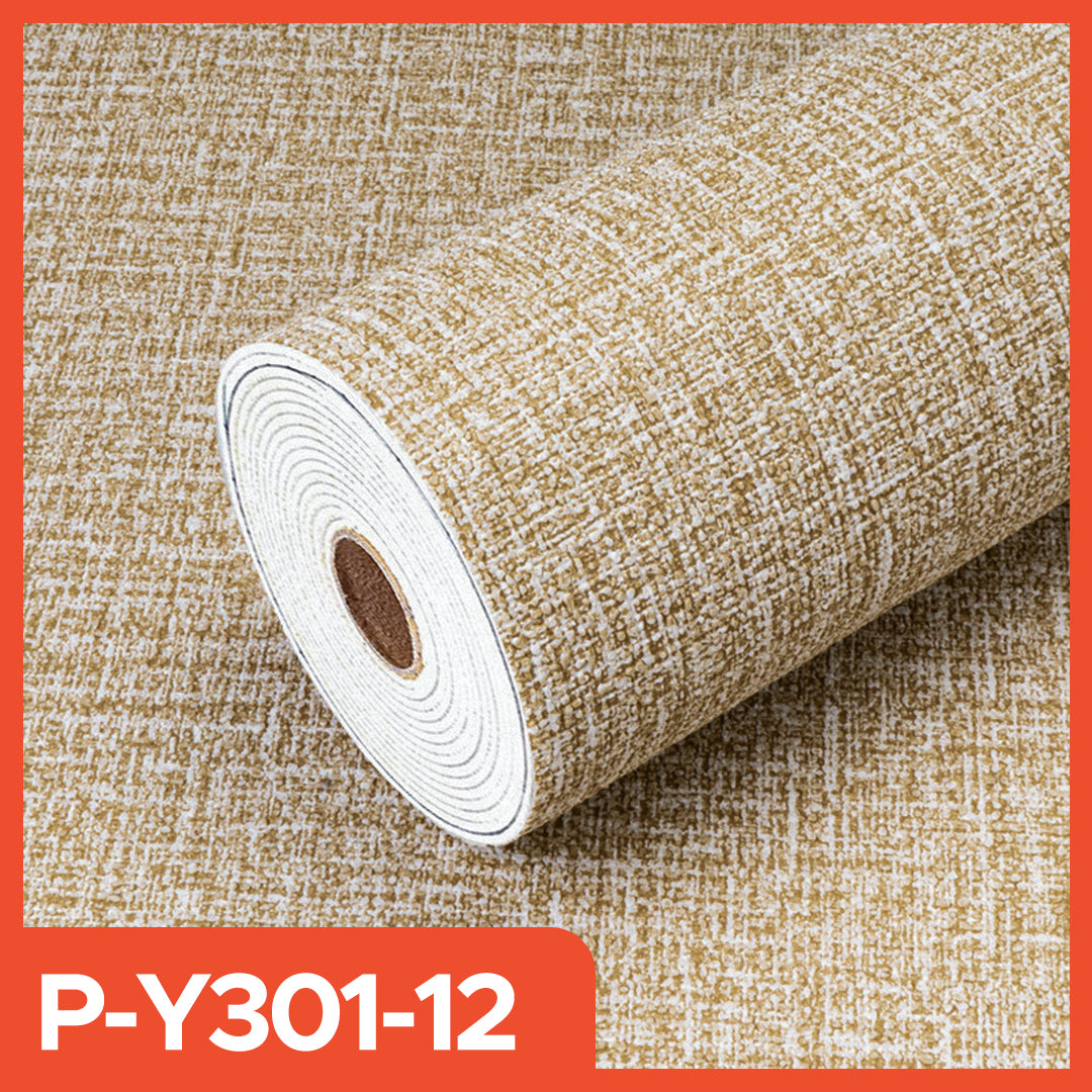 Linen Wallpaper Roll size 280 x 50 CM Decorative Aluminum Wall Sticker