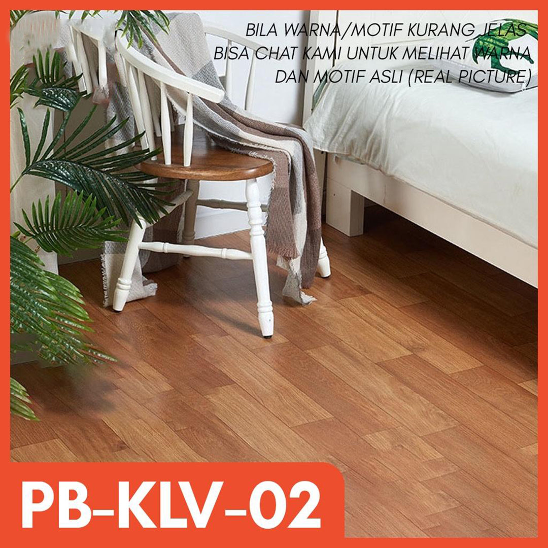 Hoptech - Karpet Lantai Vinyl Roll Ketebalan 0.7mm Dekorasi Lantai 1 x 1 Meter KLV-H