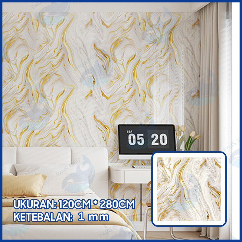 Wallpaper Dinding Motif Marble Roll 120 x 280cm A58