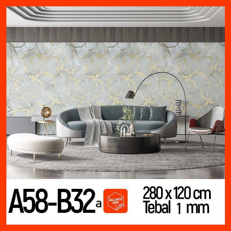 Wallpaper Dinding Motif Marble Roll 120 x 280cm A58