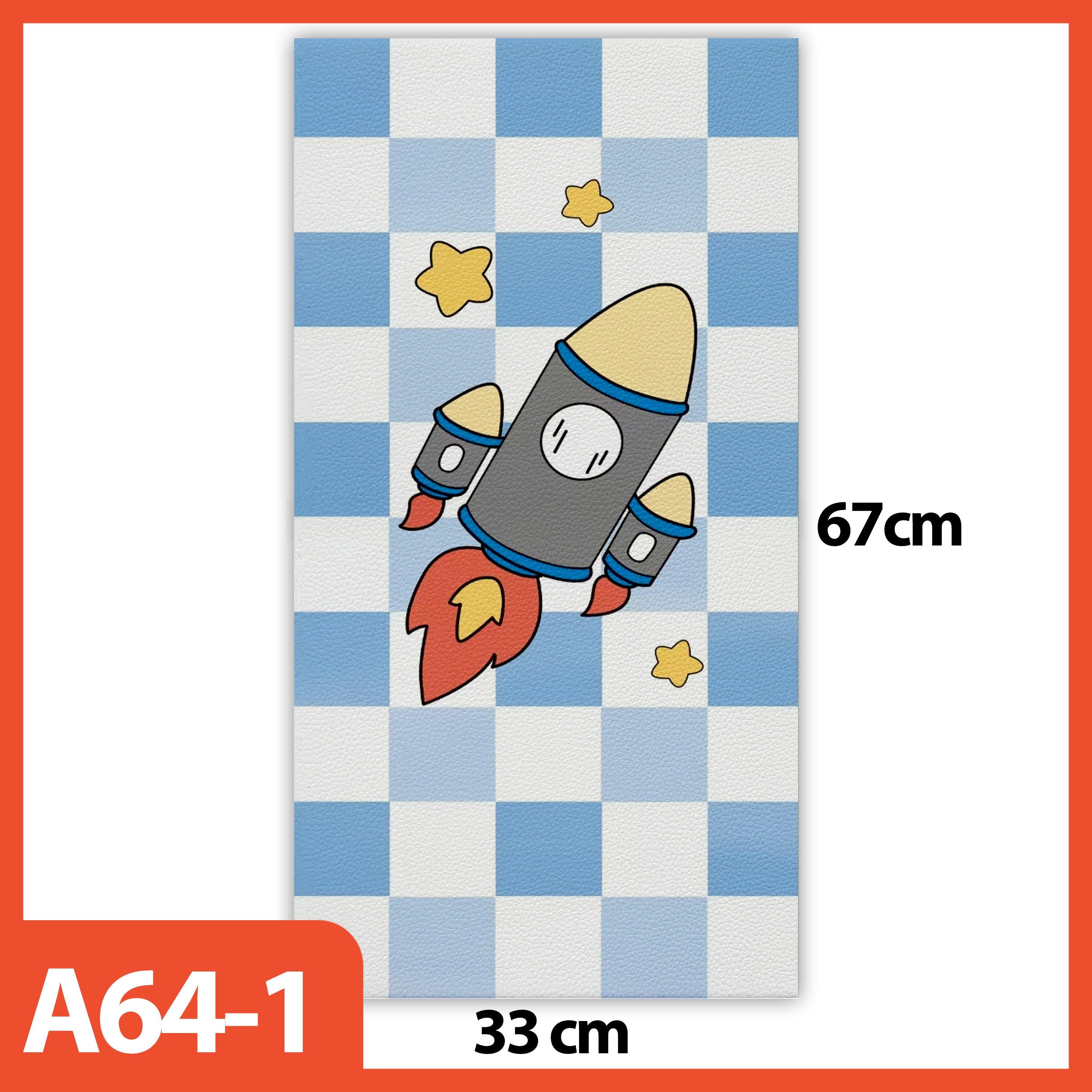 Hoptech - Wallpaper Foam Headboard Bed Wallfoam Empuk Kedap Suara Tahan Air | Karakter Anak