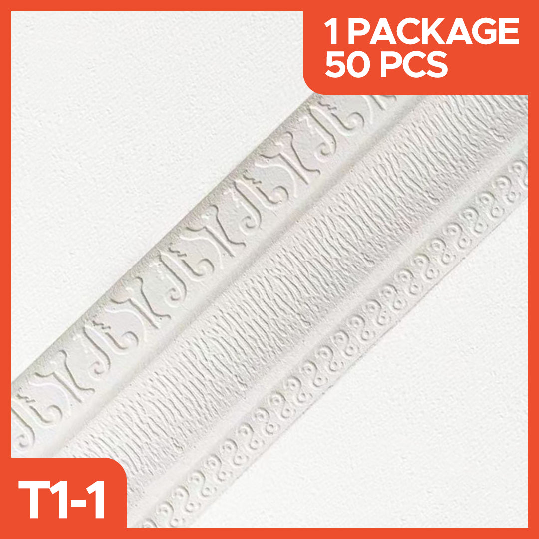 3D Wall List 2.3 Meters Long, 8 CM Wide and 5CM Wallpaper Roll for Border