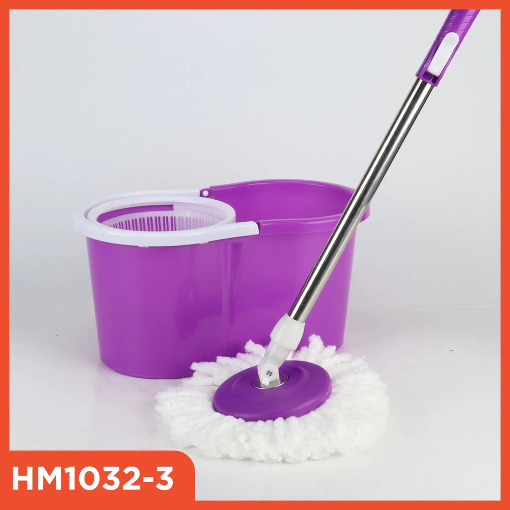 Hoptech - ALAT PEL LANTAI MOP DENGAN ROL PRAKTIS KAIN PEL PUTAR SPIN MOP 6L BUCKET ULTRA MOP