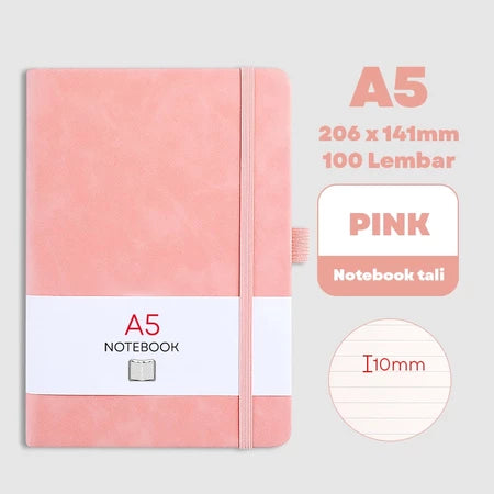 HOPTECH-Notebook A6/A5 Pocket Small Diary Book Meeting Scrapbook Mini 100 Sheets