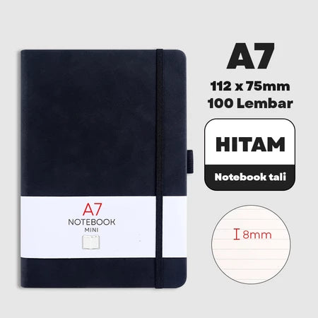 HOPTECH-Notebook A6/A5 Pocket Small Diary Book Meeting Scrapbook Mini 100 Sheets