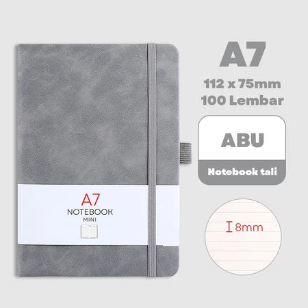 HOPTECH-Notebook A6/A5 Pocket Small Diary Book Meeting Scrapbook Mini 100 Sheets