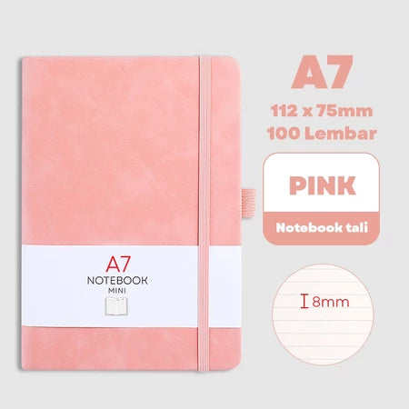 HOPTECH-Notebook A6/A5 Pocket Small Diary Book Meeting Scrapbook Mini 100 Sheets