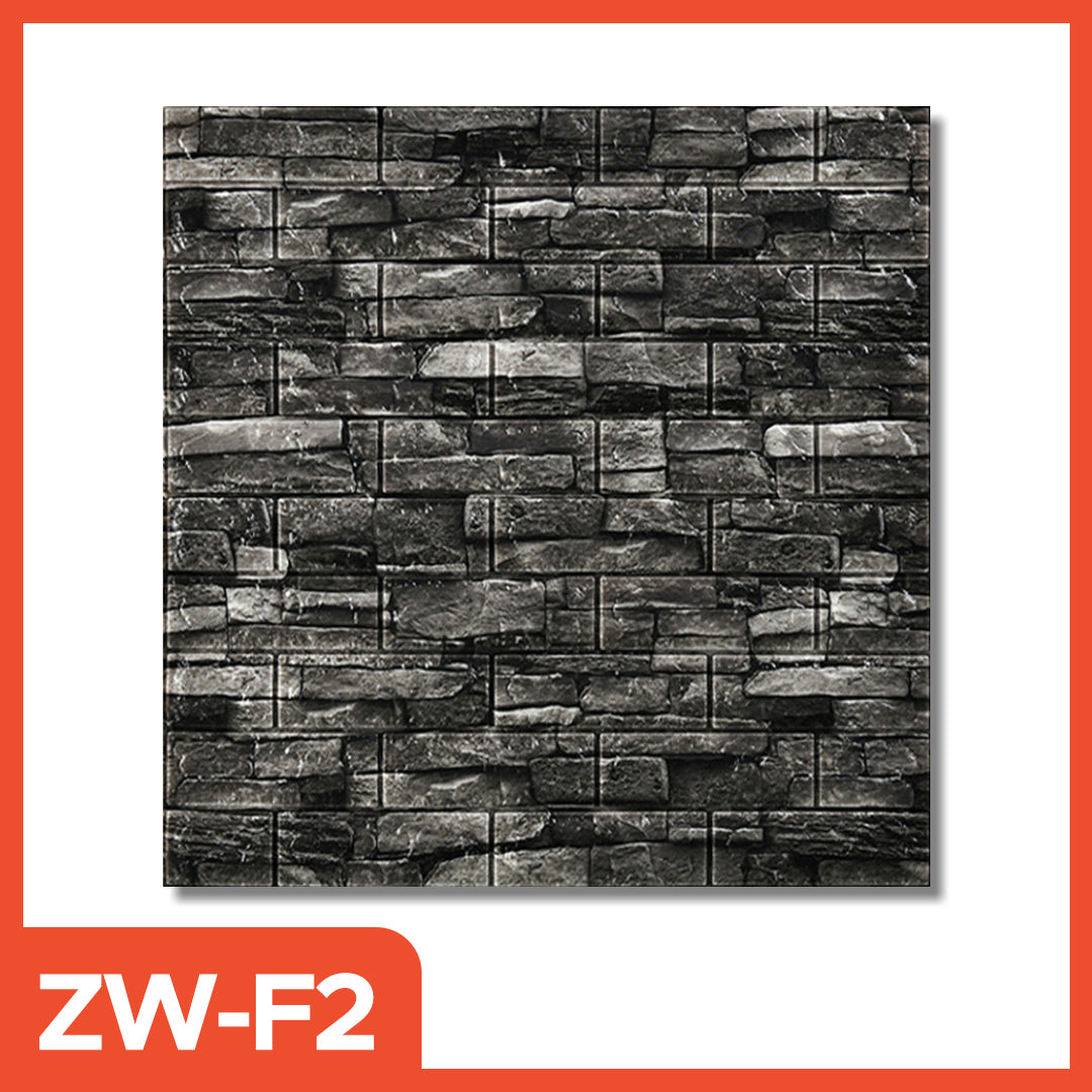 Hoptech - Wallpaper Dinding 3D bata / wallpaper 3D Foam 77x70cm teban 4.5mm High Quality