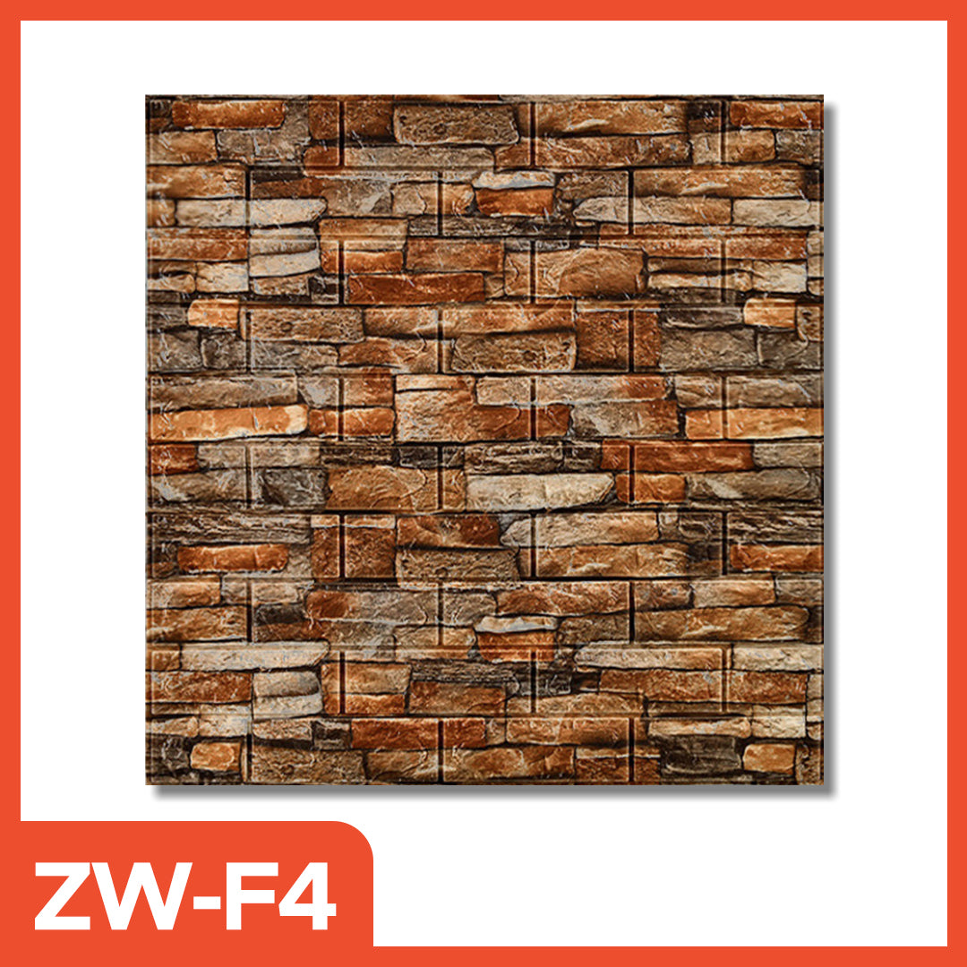 Hoptech - Wallpaper Dinding 3D bata / wallpaper 3D Foam 77x70cm teban 4.5mm High Quality