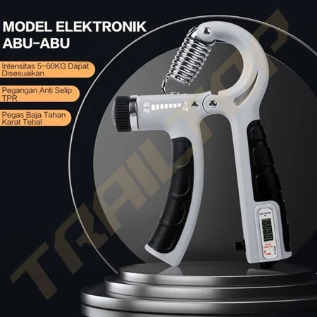 Handgrip Alat bantu fitness Otot lengan Tangan Portable Adjustable Strength 5~60KG