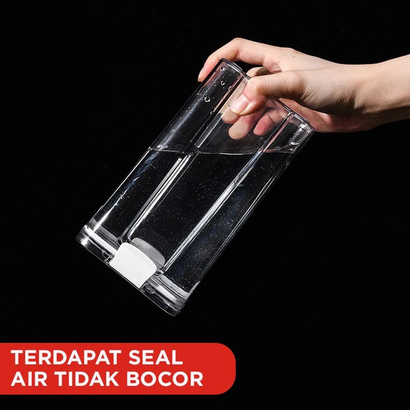 Hoptech - Toples Snack Kedap Udara Bening Kontainer Makanan Cereal Food Storage Jar 1800ml