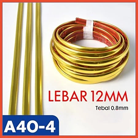 wallpaper list gold 12mm