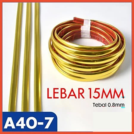 wallpaper list gold 15mm