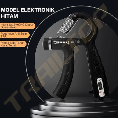 Handgrip Alat bantu fitness Otot lengan Tangan Portable Adjustable Strength 5~60KG