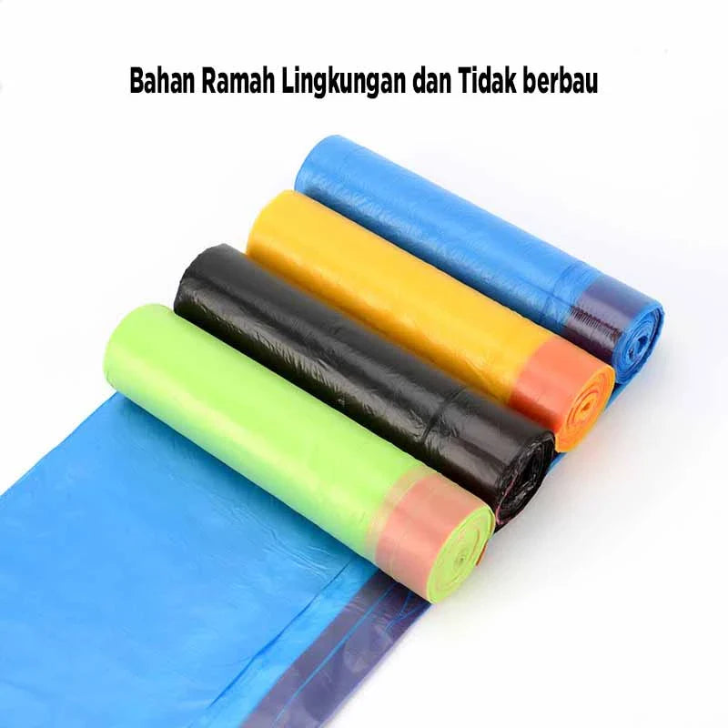 Hoptech - KANTONG PLASTIK SAMPAH DENGAN TALI | KANTONG SAMPAH SERBAGUNA | KANTONG PLASTIK KRESEK