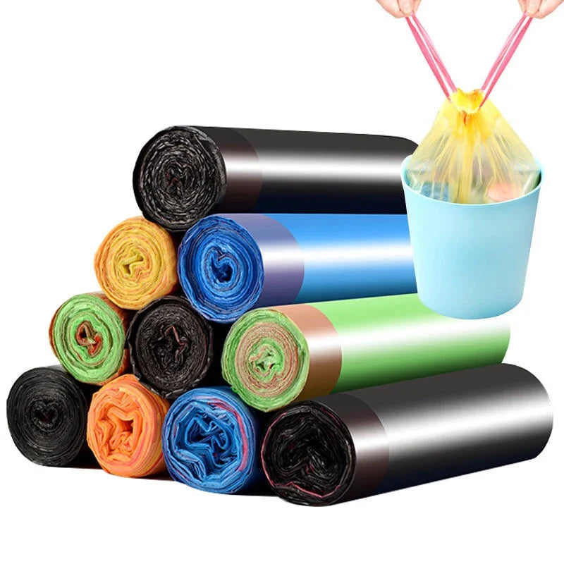 Hoptech - KANTONG PLASTIK SAMPAH DENGAN TALI | KANTONG SAMPAH SERBAGUNA | KANTONG PLASTIK KRESEK