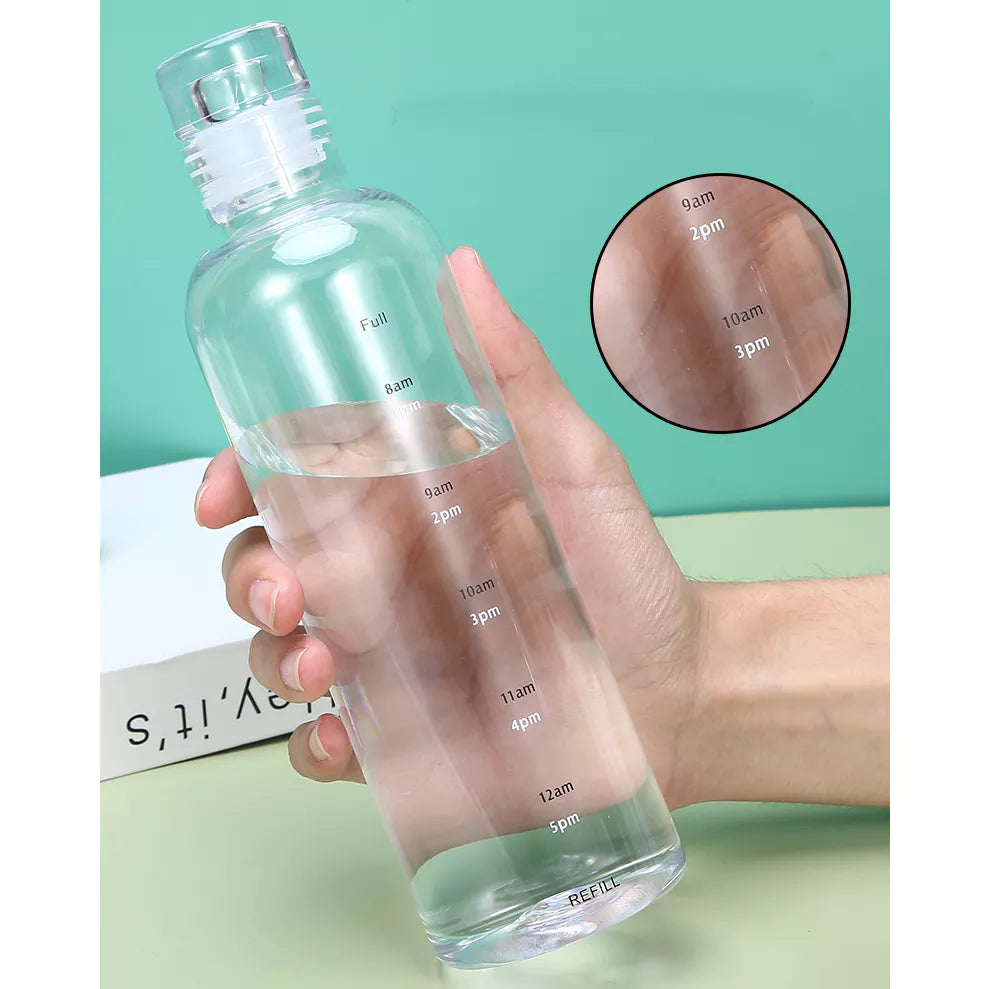 Hoptech - Botol minum 500ml & 750ml / botol transparan / botol olahraga / botol portable
