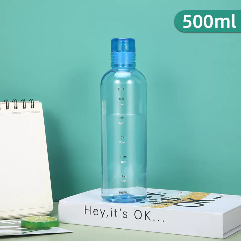 Hoptech - Botol minum 500ml & 750ml / botol transparan / botol olahraga / botol portable