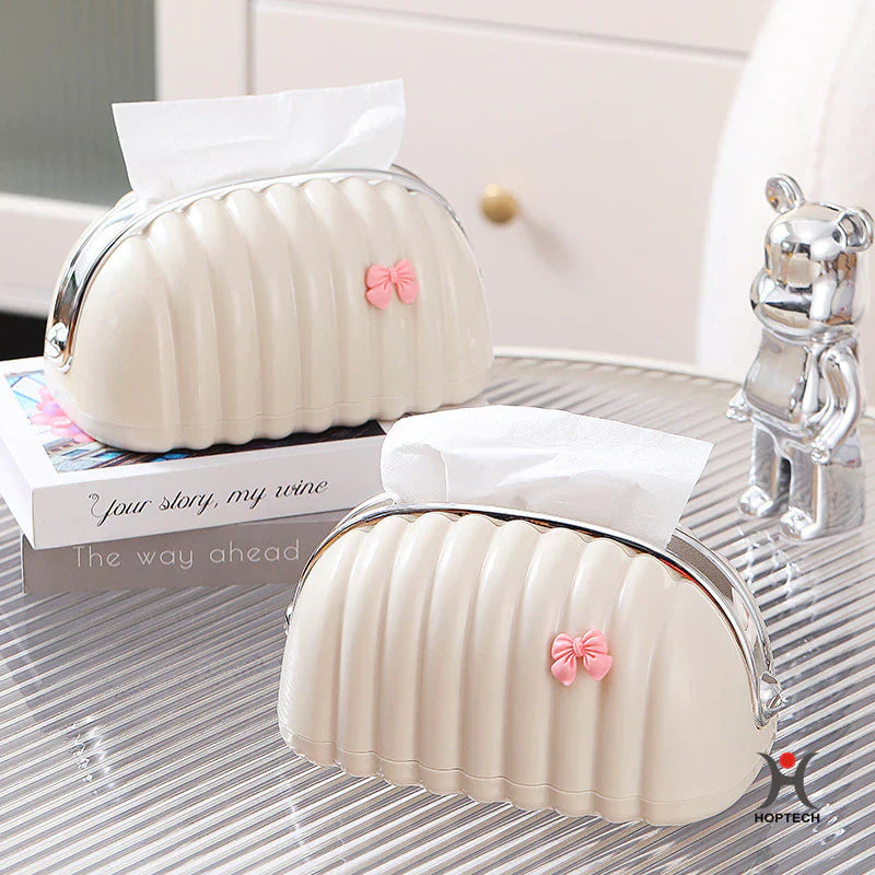 Mini Pouch Tempat Tisu Kerang Estetik | Kotak Tisu Minimalis Stylish Lucu & Aesthetic D82