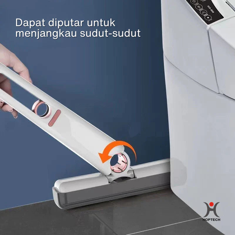 Hoptech - Alat Pel Mini Lipat Alat Pembersih Kaca Mini Portable Folding Mop